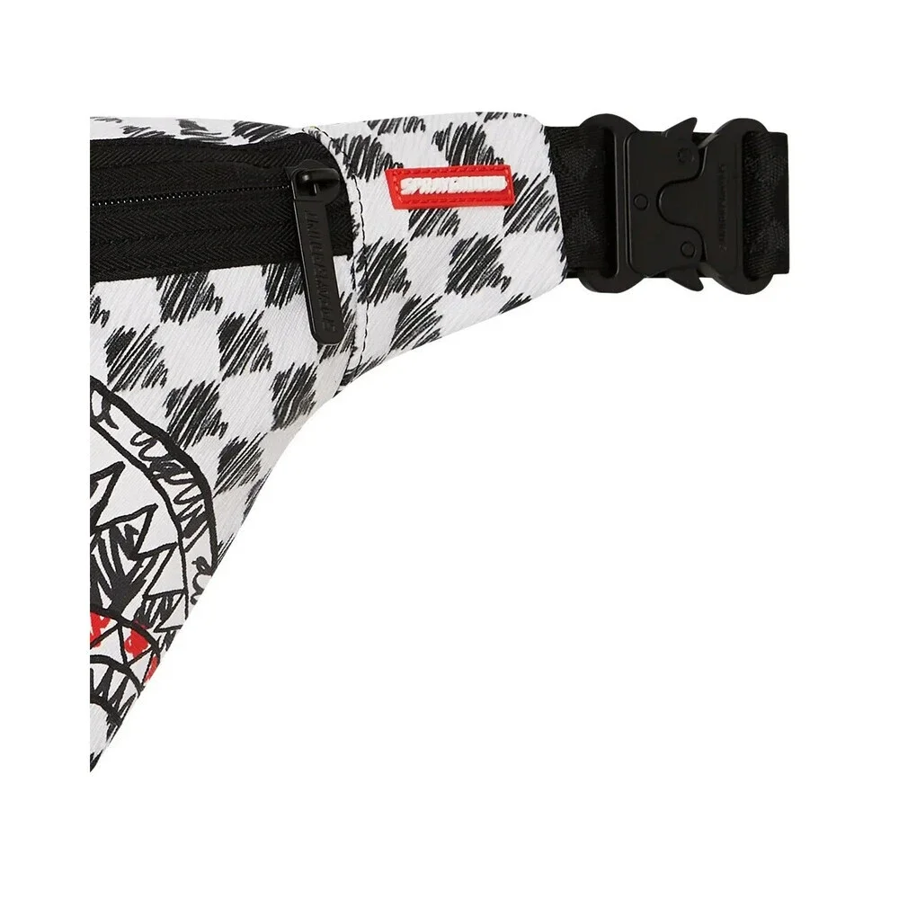 Sprayground Mix and Match Scribble Savvy Bag Unisex Black Crossbody Strap SPR176